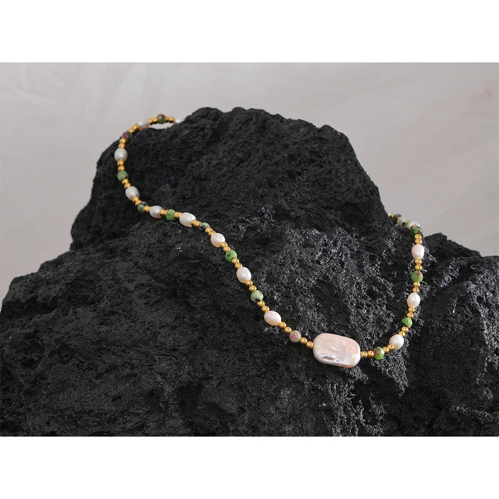 Terra Pearl Necklace - TM & CO. JEWELS 