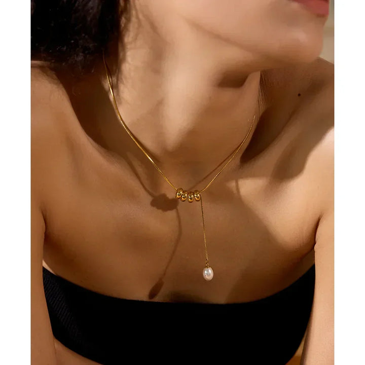 Pearl Cascade Necklace - TM & Co. Jewels