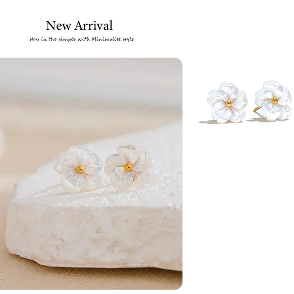 Shell Petal Earrings - TM & Co. Jewels