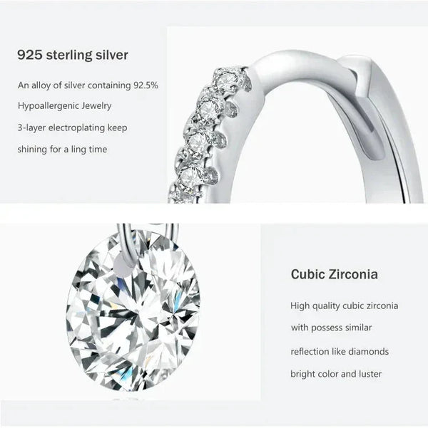 Sparkle Halo Hoops Earrings - TM & Co. Jewels