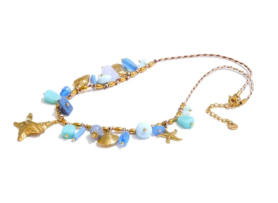 Starfish Kisses Charm Necklace - TM & CO. JEWELS 
