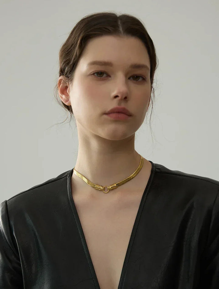 Serpent Luxe Charm Necklace - TM & Co. Jewels