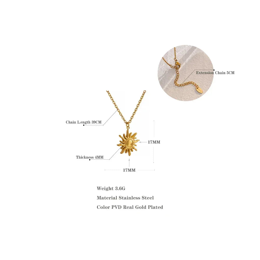 Sunrise Glow Stainless Necklace - TM & Co. Jewels