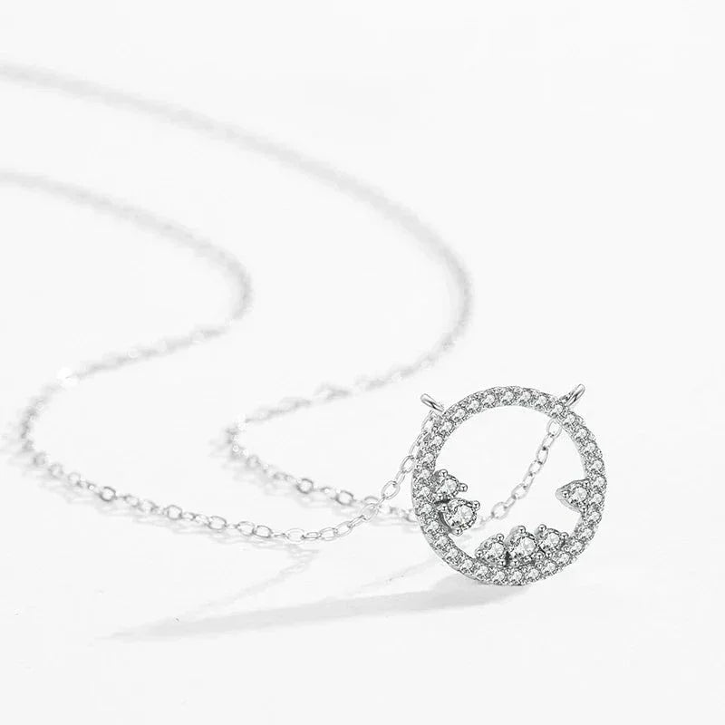 Aurora Circle Pendant - TM & CO. JEWELS 