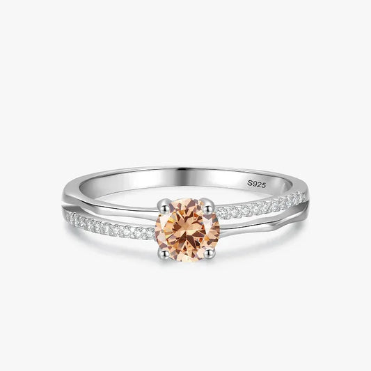 Champagne Glint Geo Ring - TM & Co. Jewels