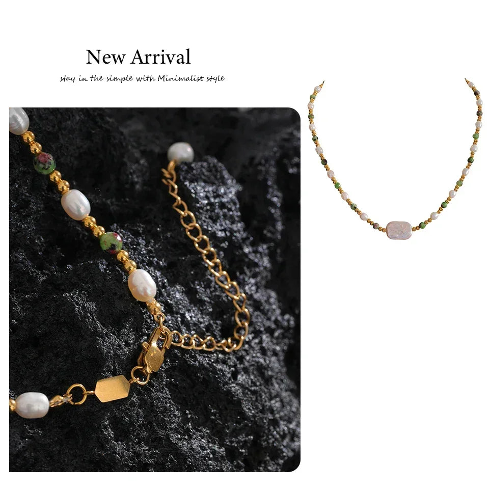 Terra Pearl Necklace - TM & CO. JEWELS 