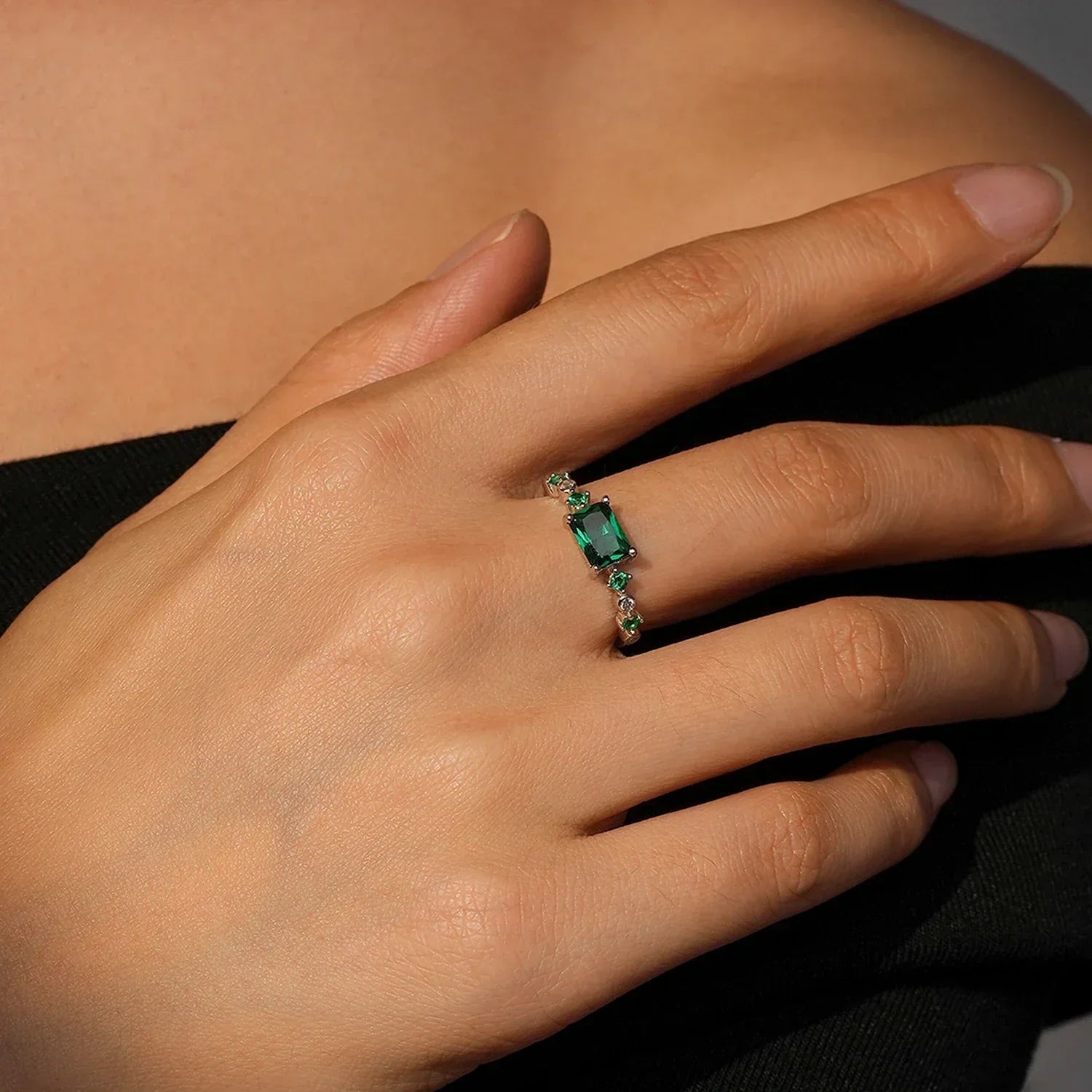 Jade Luxe Square Ring - TM & Co. Jewels