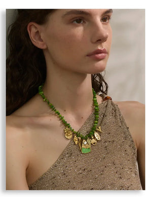 Seafoam & Petals Necklace - TM & CO. JEWELS 