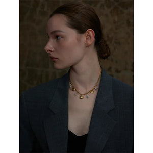 Gilded Shell Pendant - TM & CO. JEWELS 