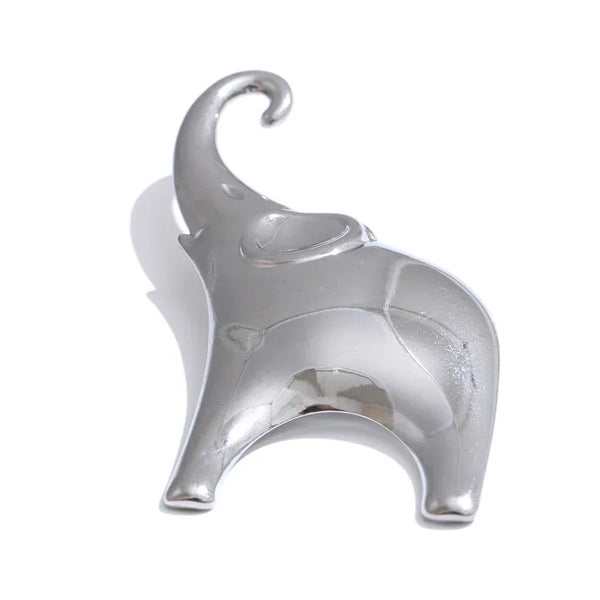 Gilded Elephant Pin - TM & CO. JEWELS 