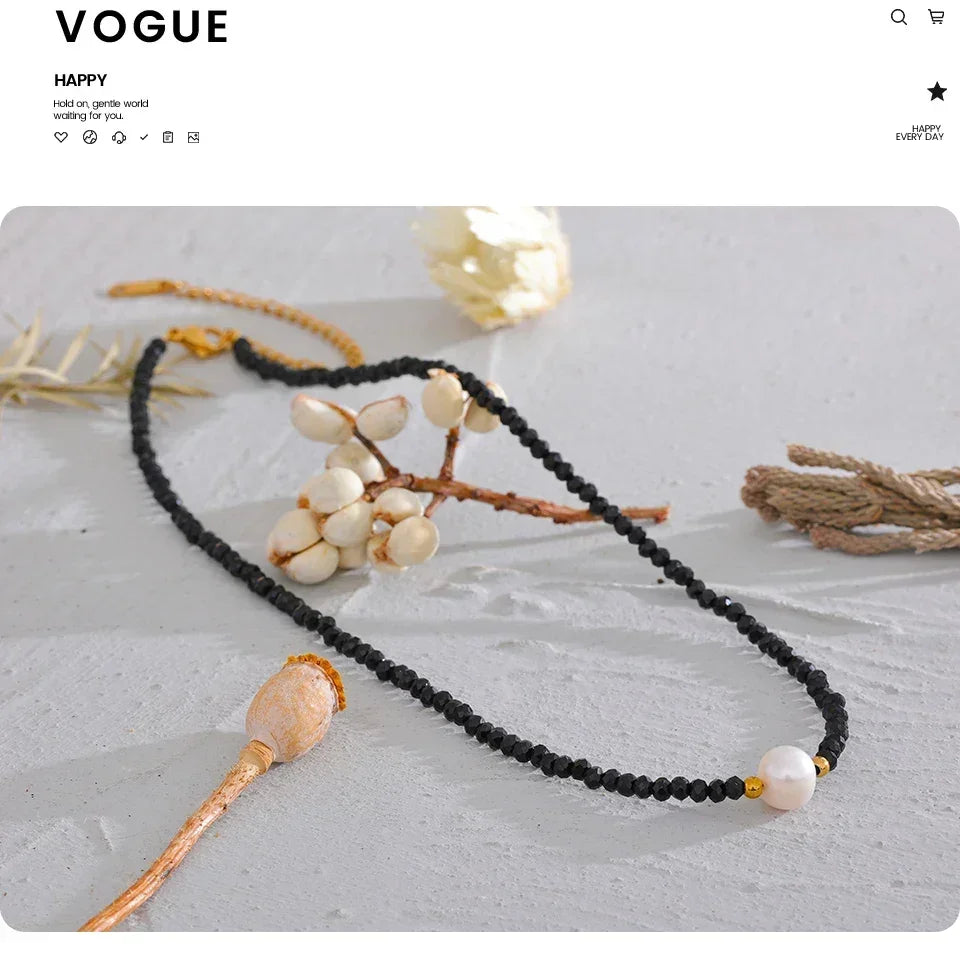 Noir Elegance Strand - TM & CO. JEWELS 