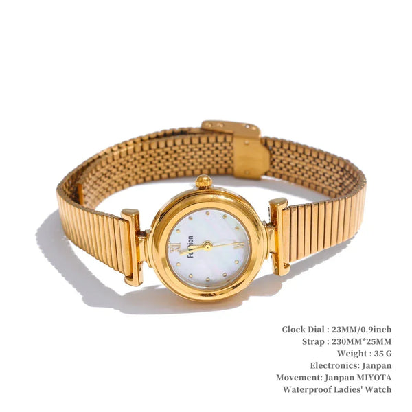 Refined Steel Gold Watch - TM & CO. JEWELS 