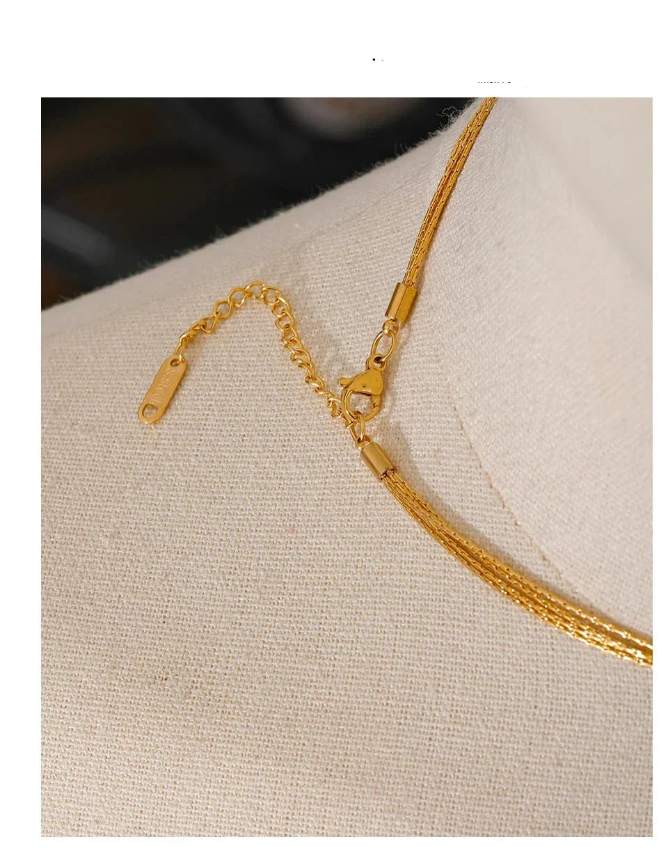 Golden Cascade Choker - TM & CO. JEWELS 