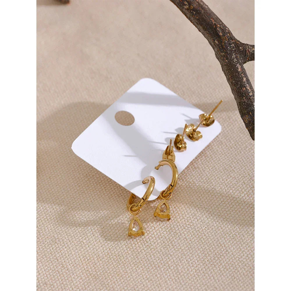 Crystal Rain Earrings - TM & CO. JEWELS 