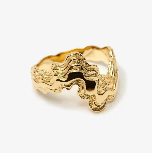 quality-crafted-pvd-18k-gold-organic-signature-ring - TM & CO. JEWELS 